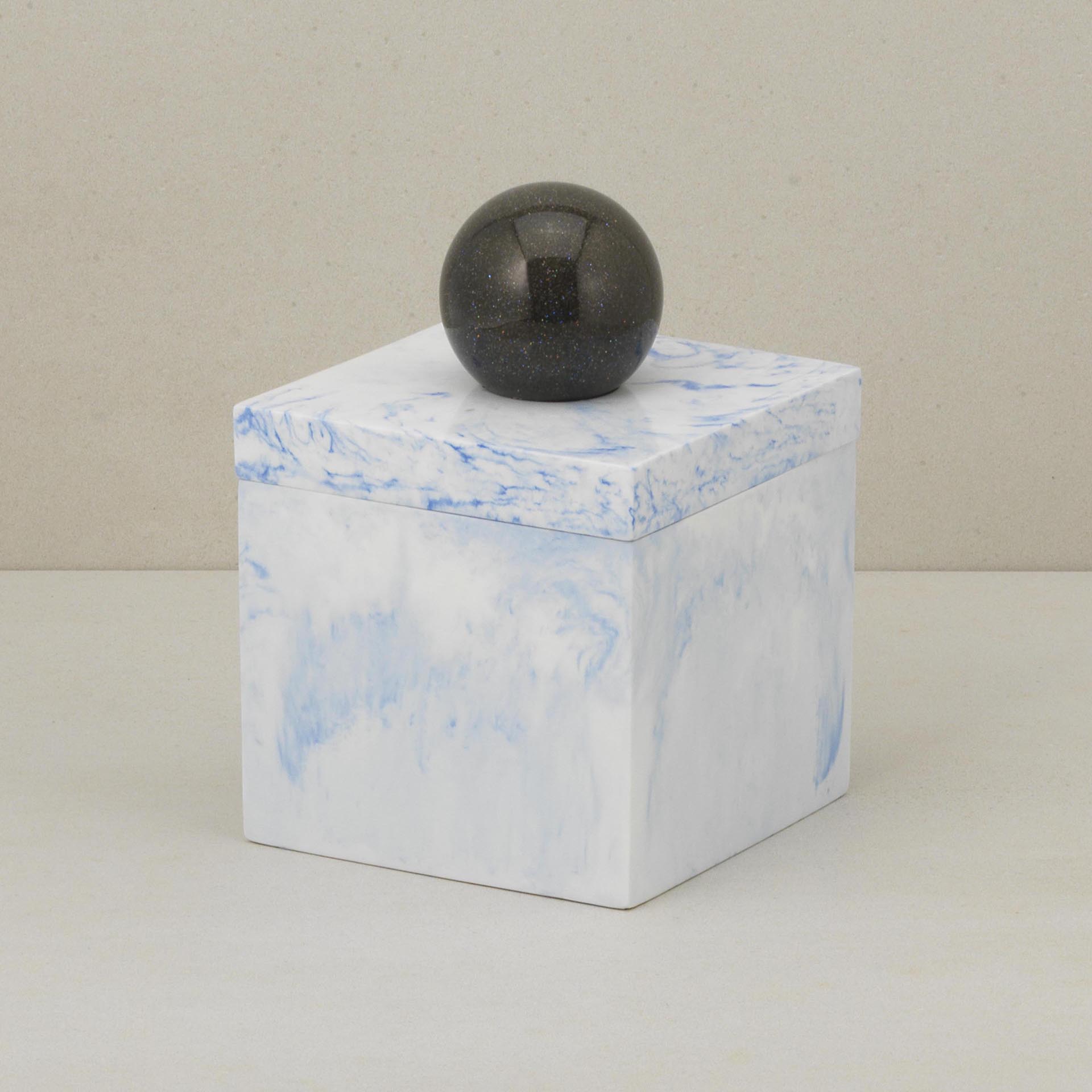 AC-2538 - Cube Water Globe Stash Box