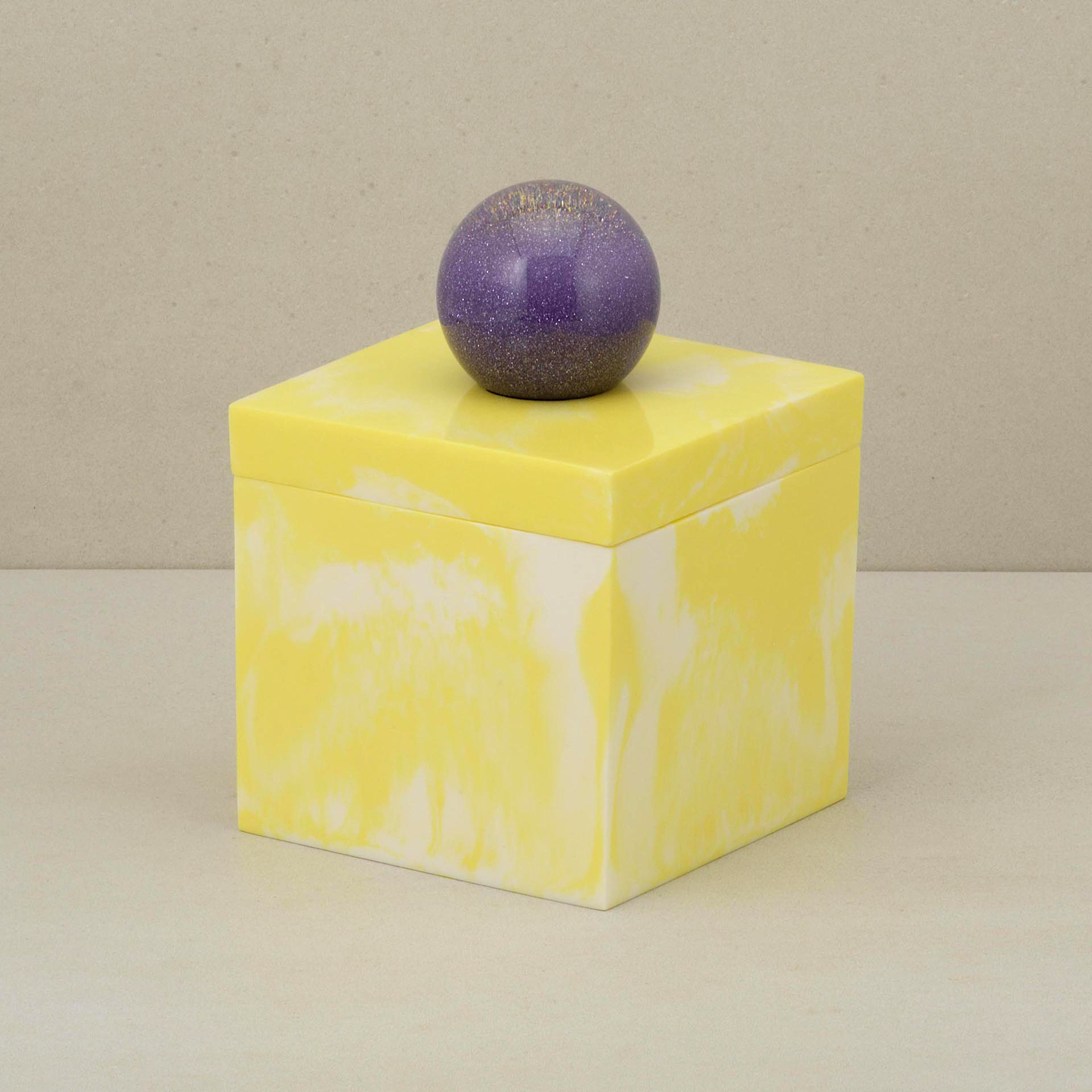 AC-2540 - Cube Water Globe Stash Box