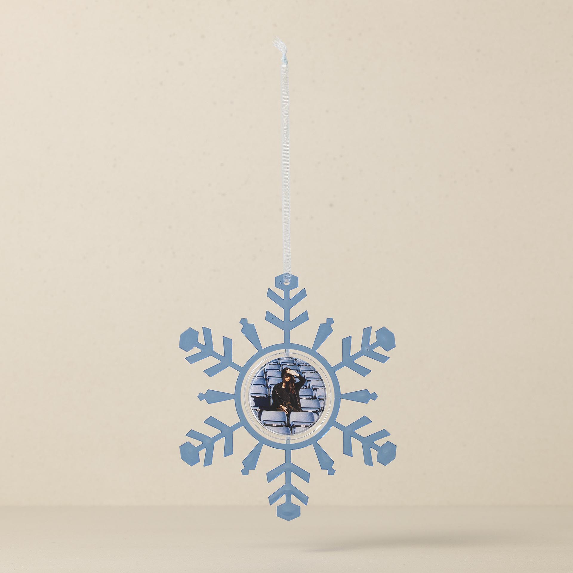 WB-1508 - SNOWFLAKE PHOTO ORNAMENT