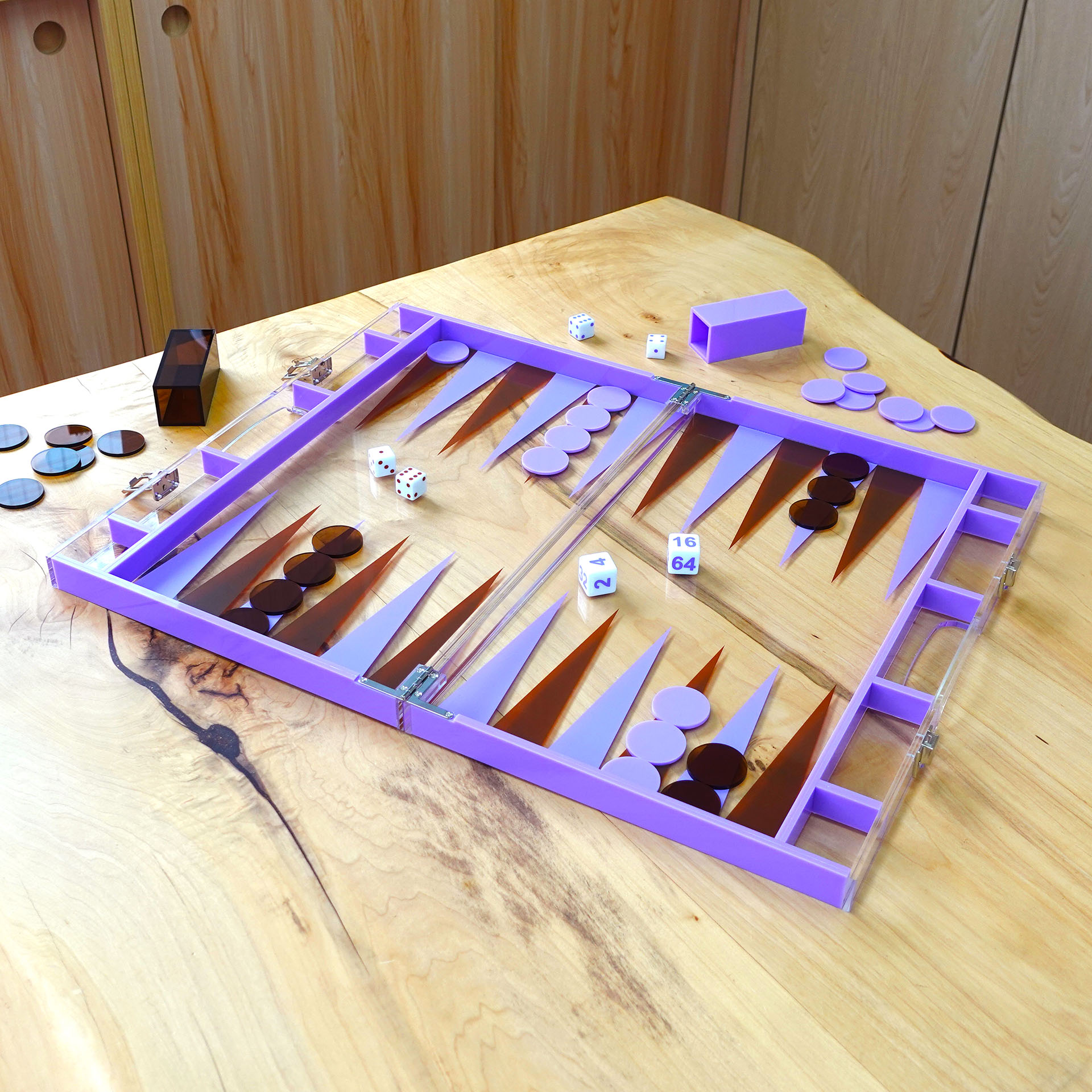 WB-2308/L - Large Backgammon Box Set